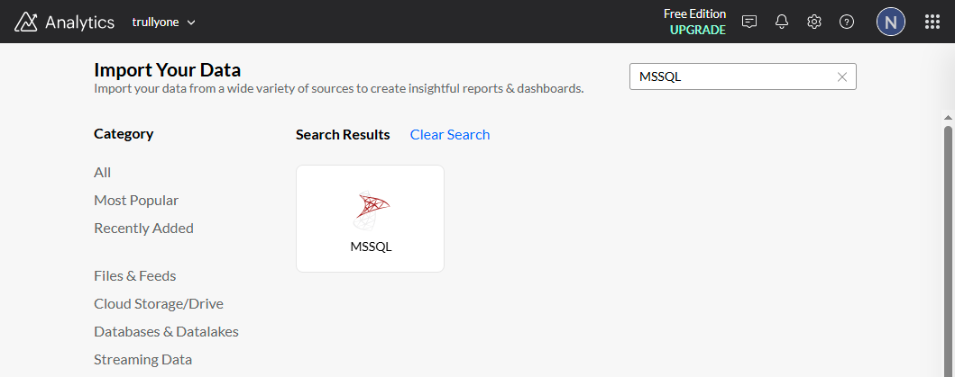 Select MSSQL connector